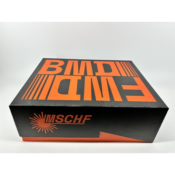 MSCHF BWD 004 “Backward” Sneakers Size 12M US (EU 46) Black/Orange/White main image 7